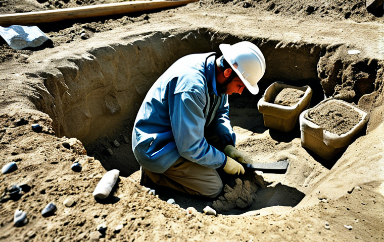 고고다이노와 공룡 생태에 대한 지식 - **Prompt:** "A vibrant, family-friendly museum exhibit featuring a fully-clothed young girl sketchin...