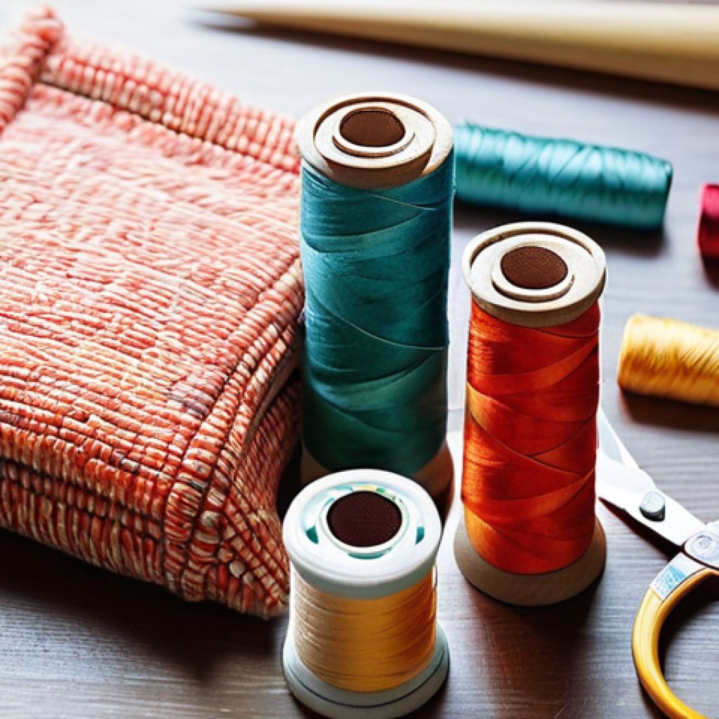 고고다이노 캐릭터 인형 DIY 튜토리얼 - **Prompt:** A beautifully organized and inviting crafting workspace bathed in warm, soft natural lig...