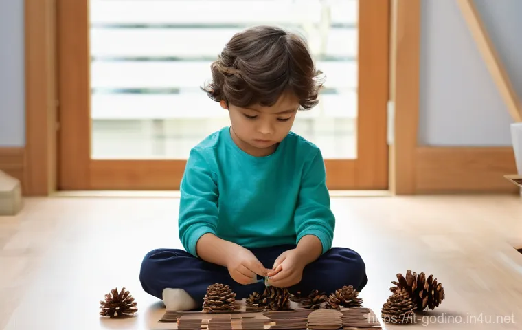 고고다이노로부터 영감을 받은 어린이들 이야기 - Two children, a boy and a girl aged 4-6, are deeply immersed in imaginative role-play within a warm ...